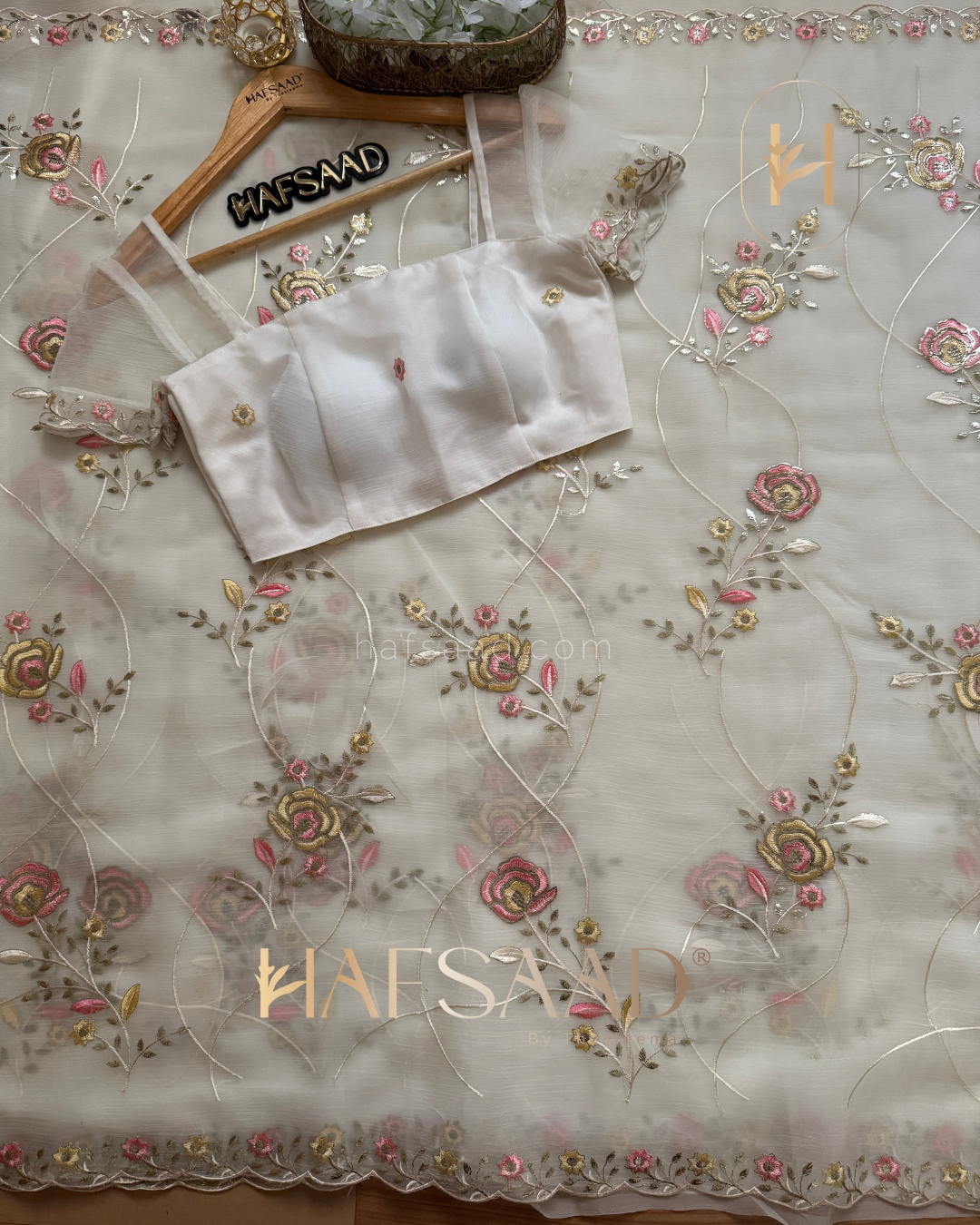 Anila -Chiffon organza saree