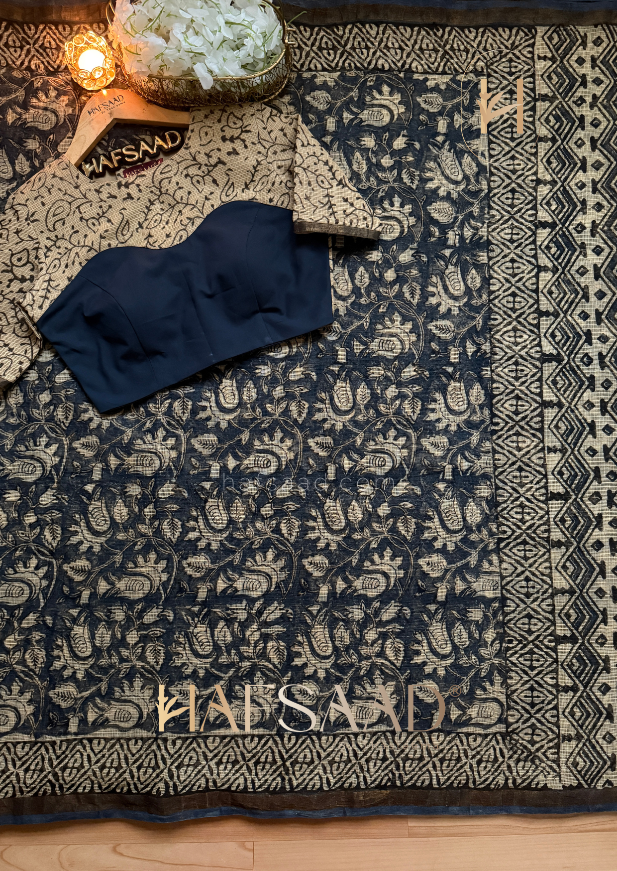 Kota - Denim Kota saree
