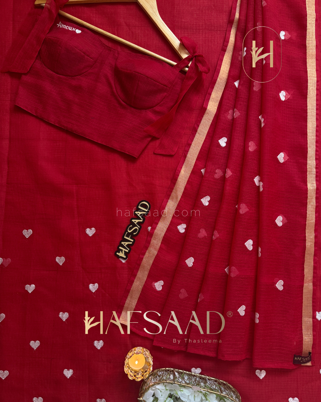 Amour - Pure Kota saree (red)