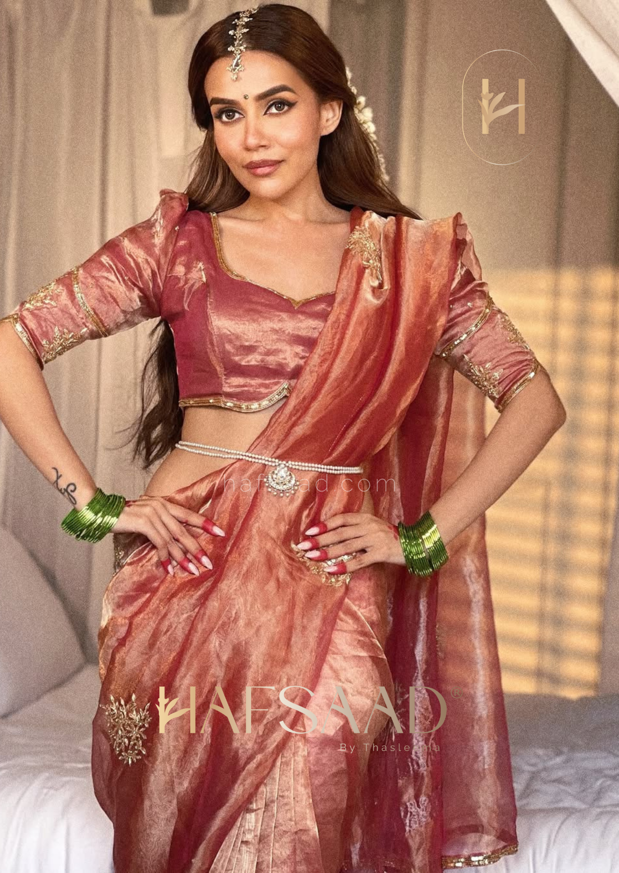 Komal Pandey in Nargis bridal