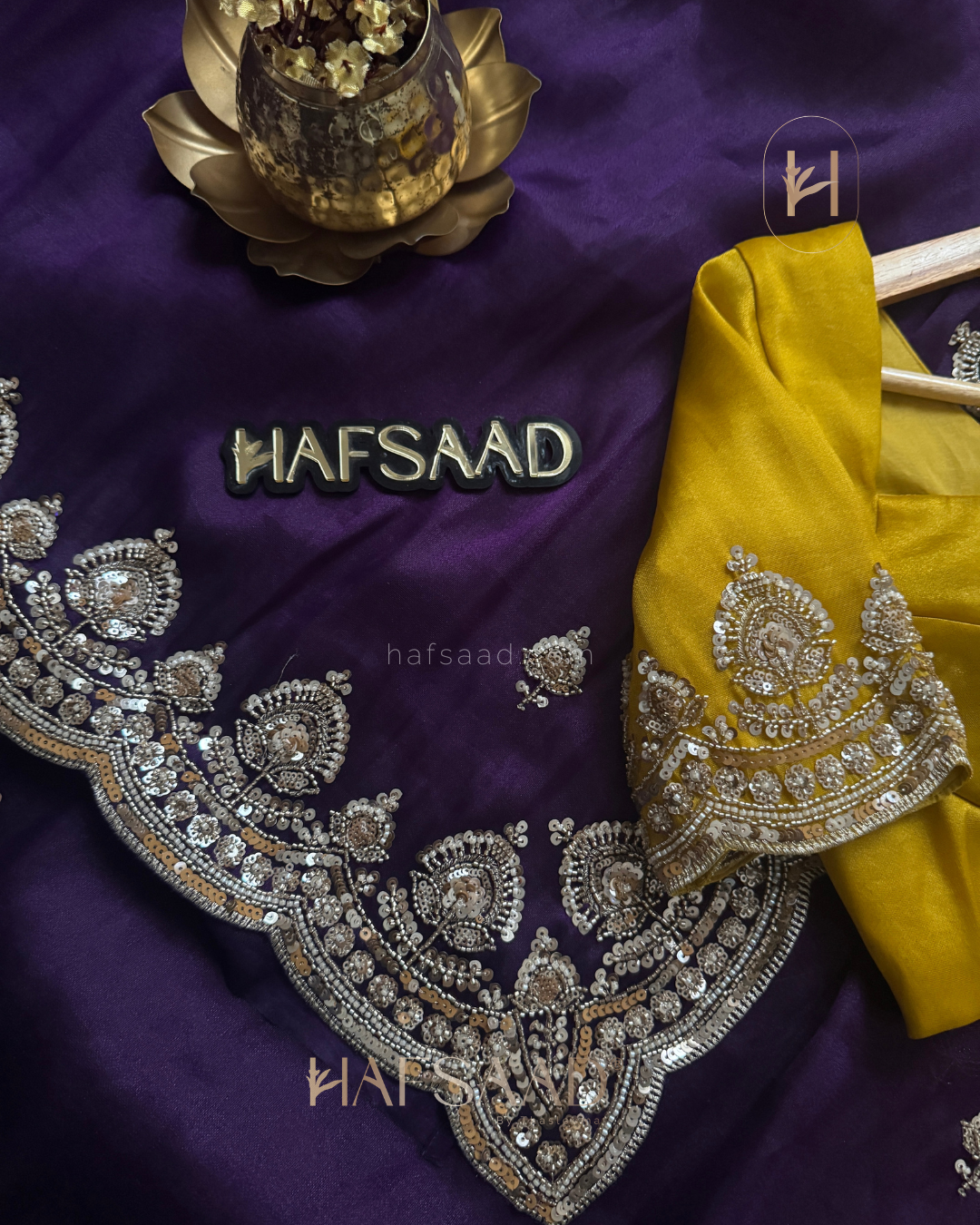 Afiya- Premium Soft Tissue Saree (Purple)