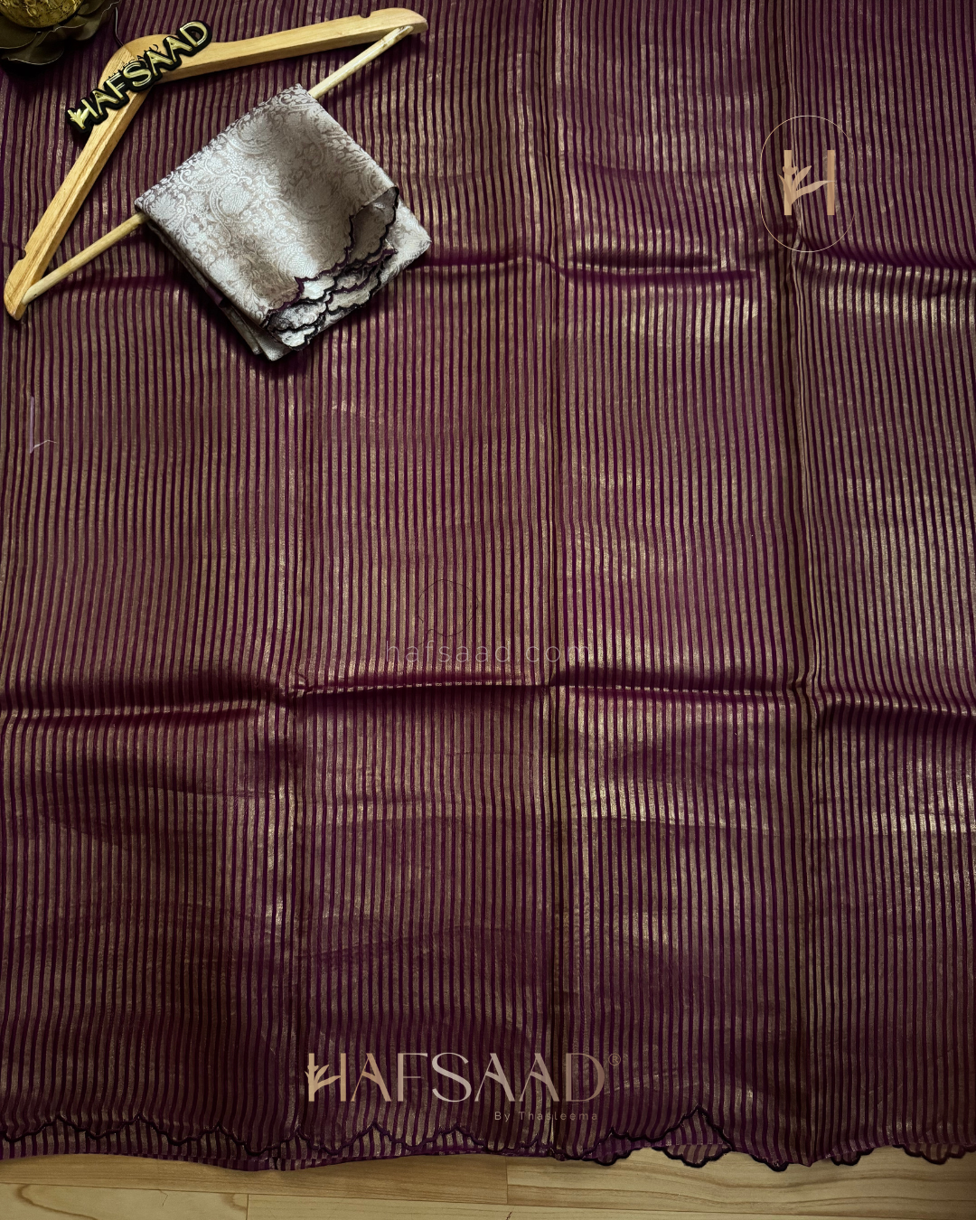 Yugitha Pure Tissue Silk Saree (Plum)