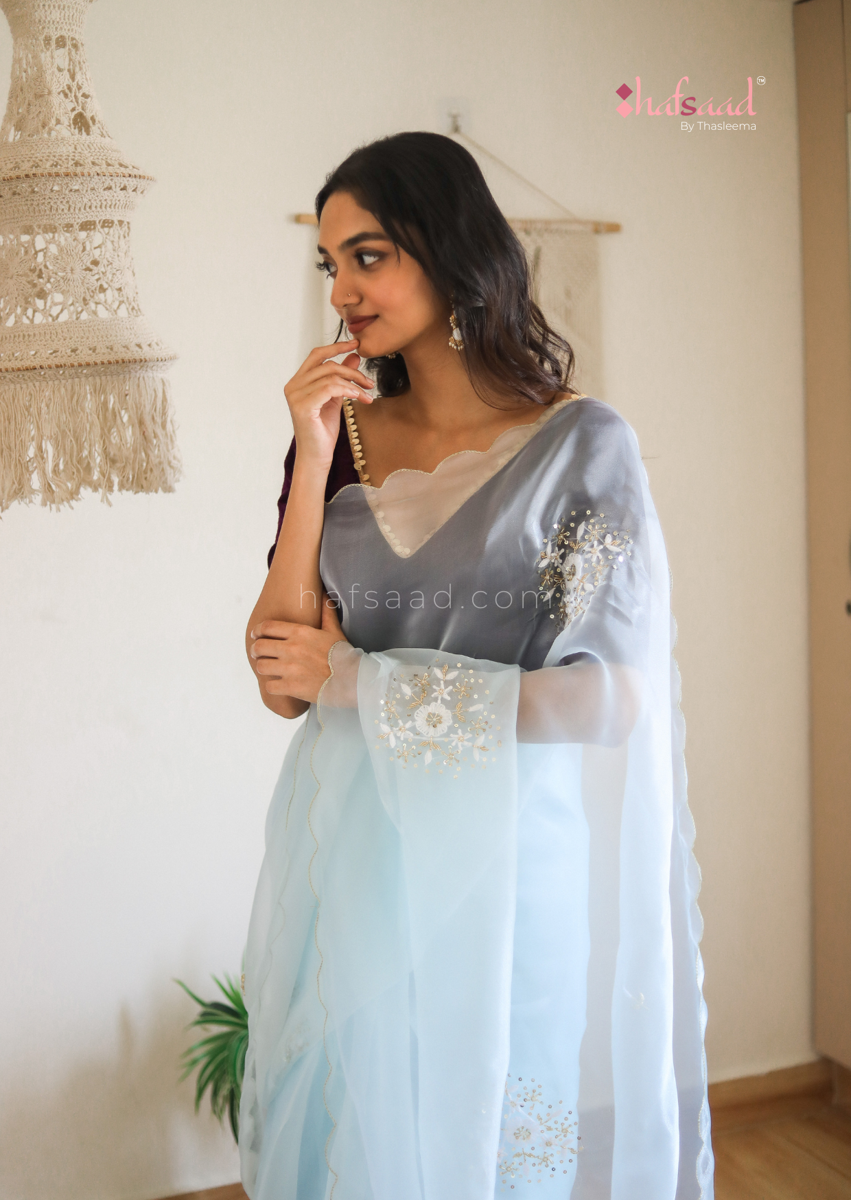 Blue Moon- Ready to wear organza saree