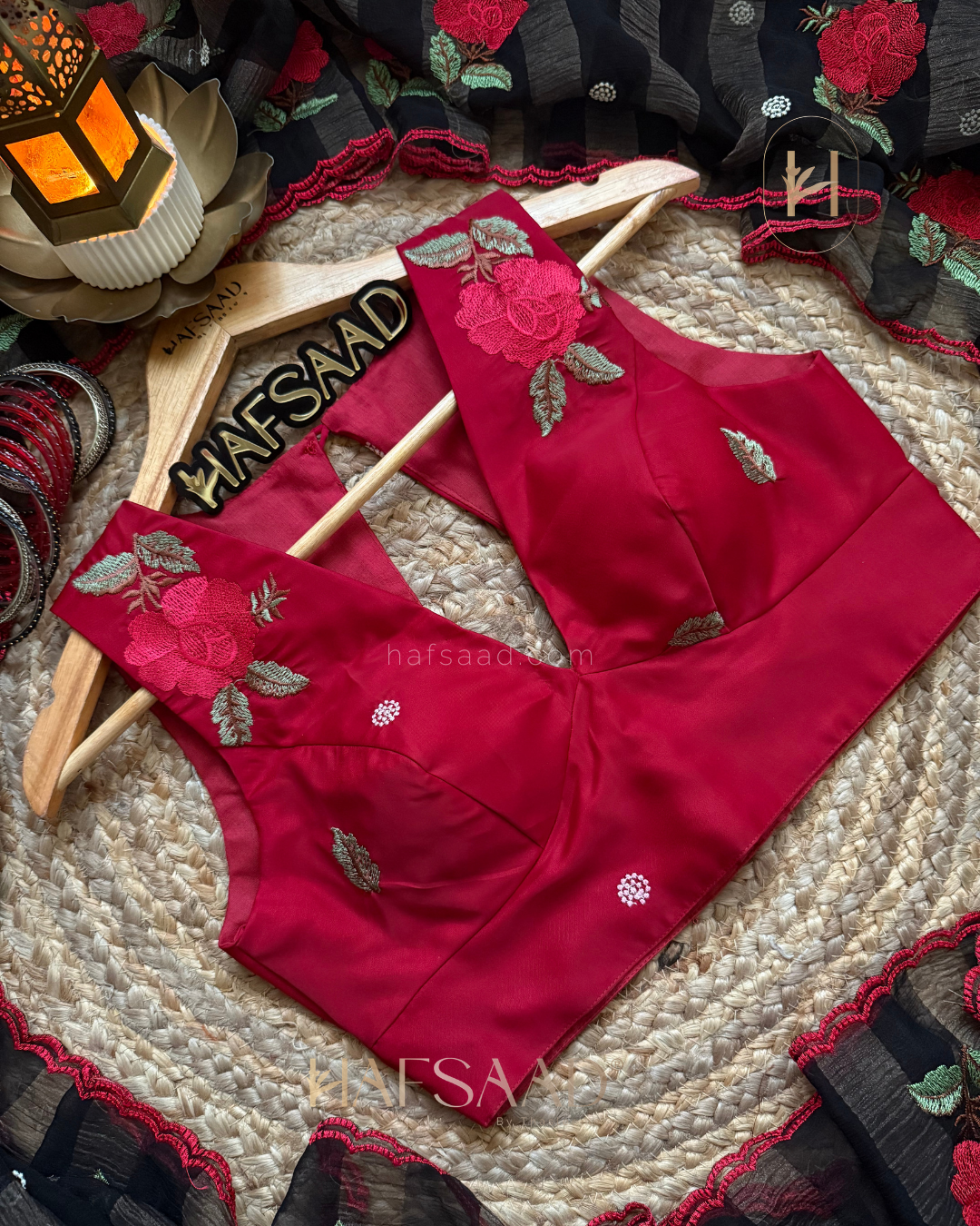 Rosella- Thread Embroidered Saree