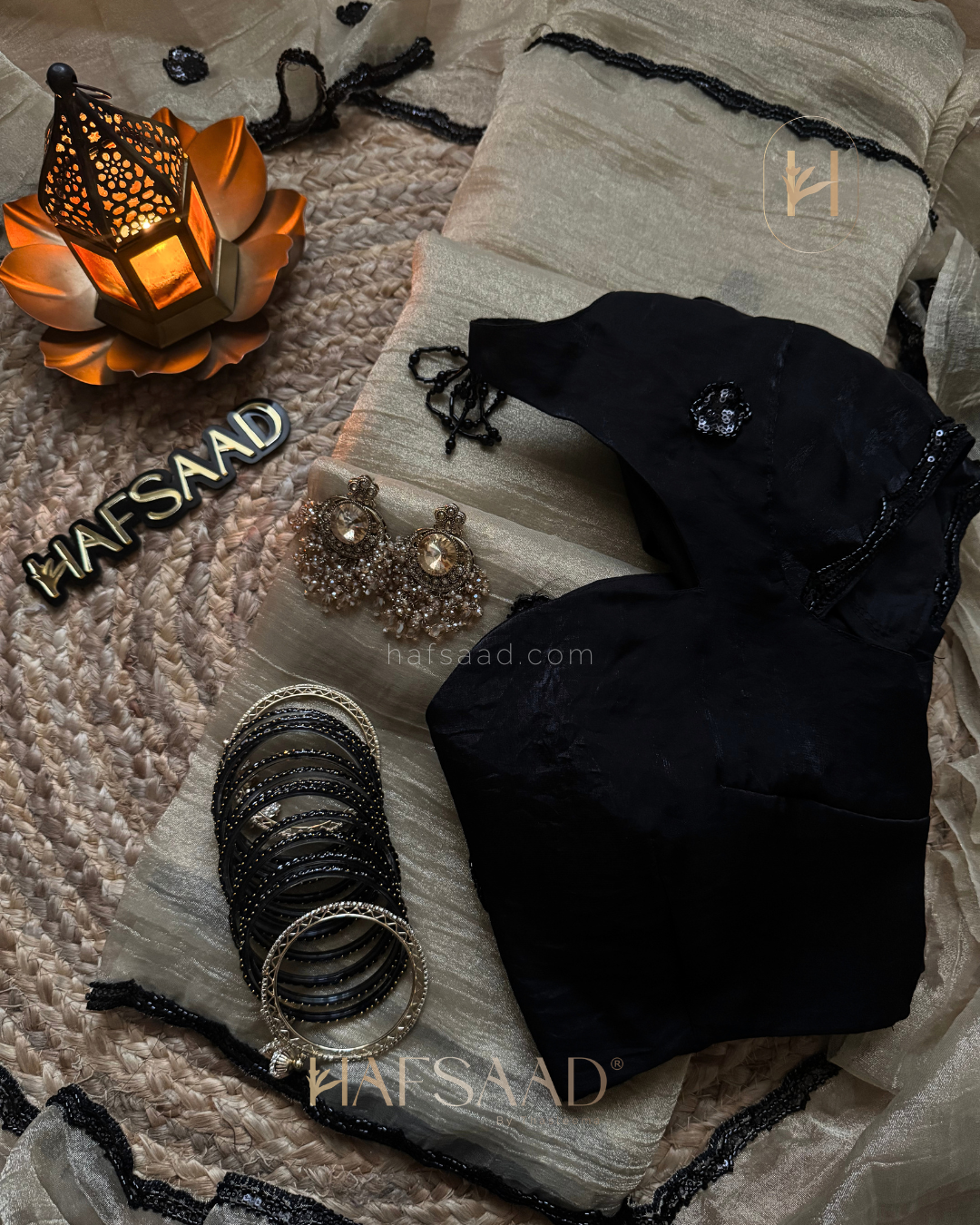 Misbah- Tissue handwork saree