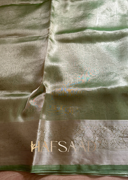 Banaras story- Pure Banaras Tissue silk (Green)