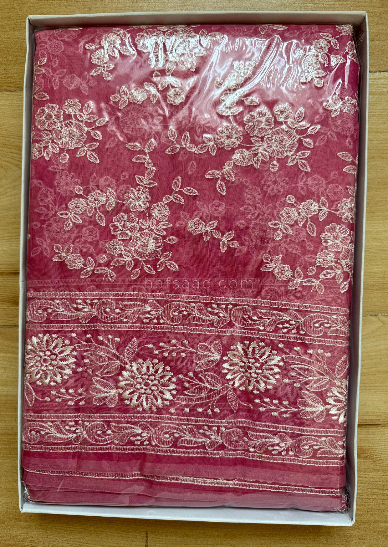 Saloni- Pure organza silk saree (Barbie Pink)