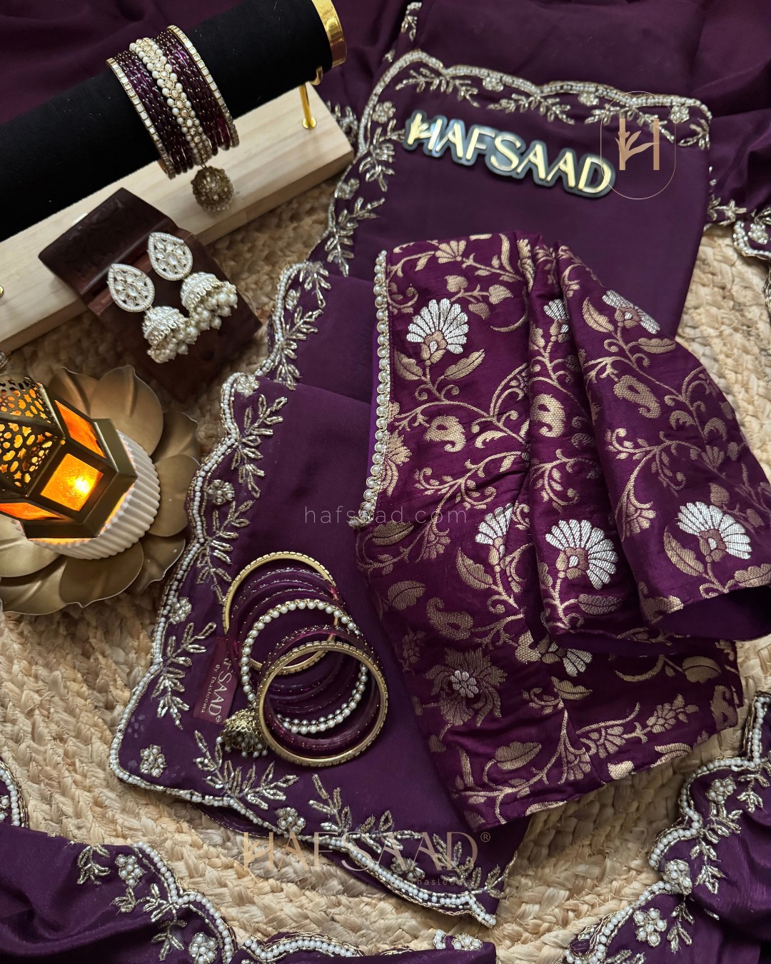 Himanshi - Chinnon saree (Purple)