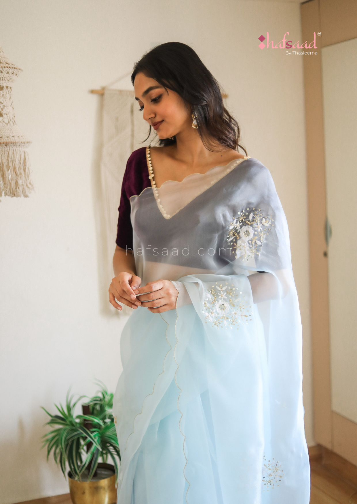 Blue Moon- Ready to wear organza saree