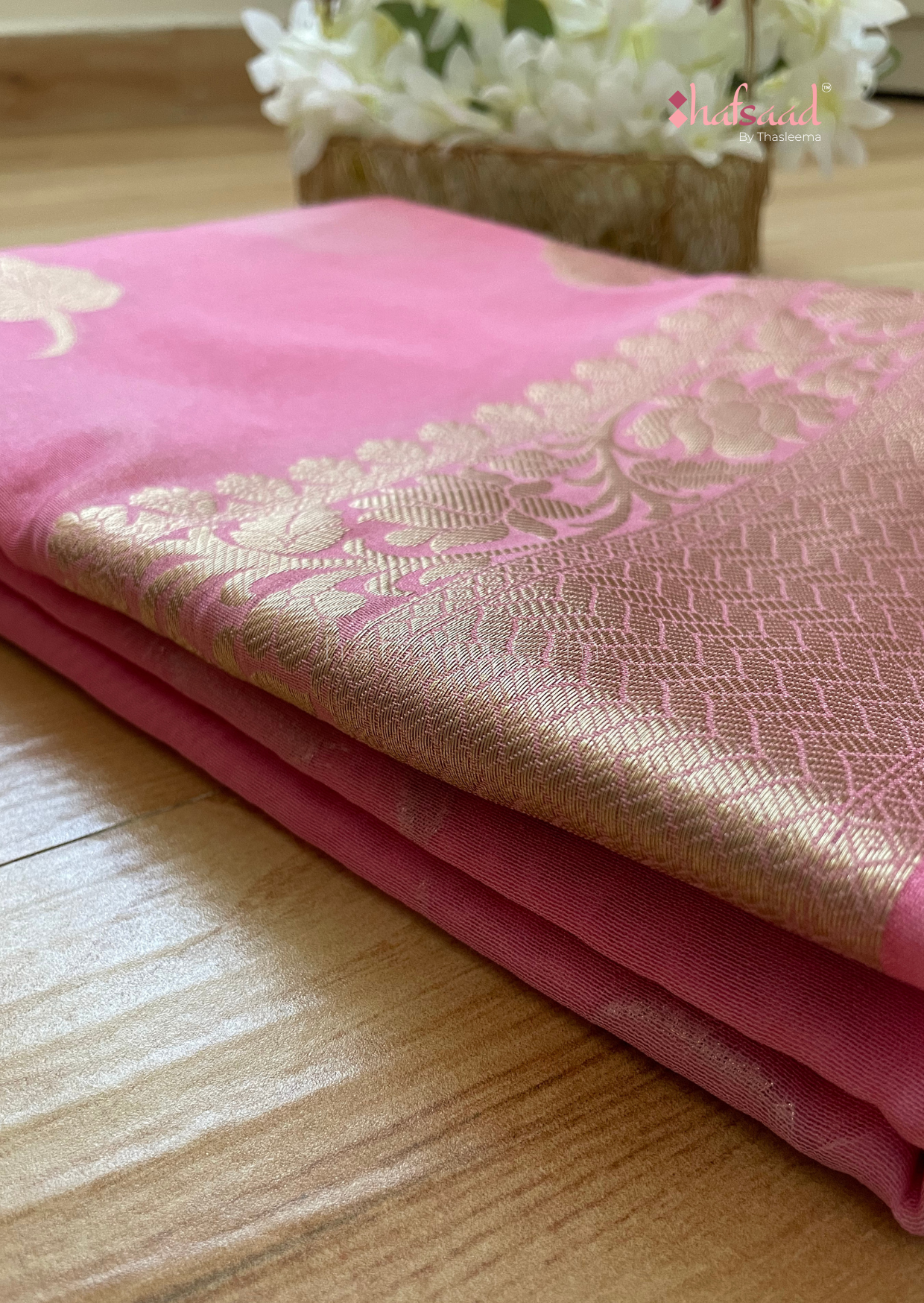 Amrutha-pink silk saree