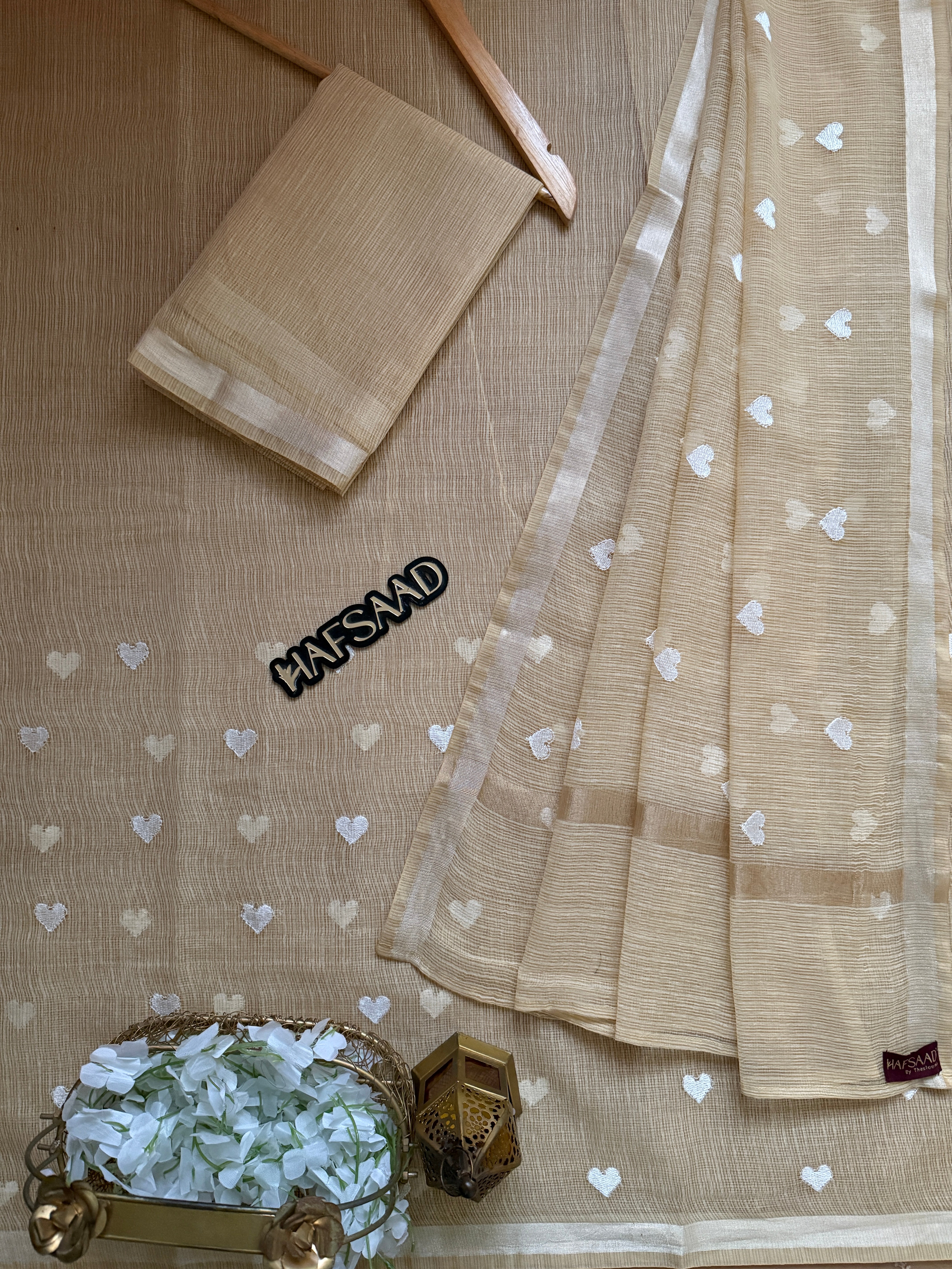 Amour - Pure Kota saree (Beige)