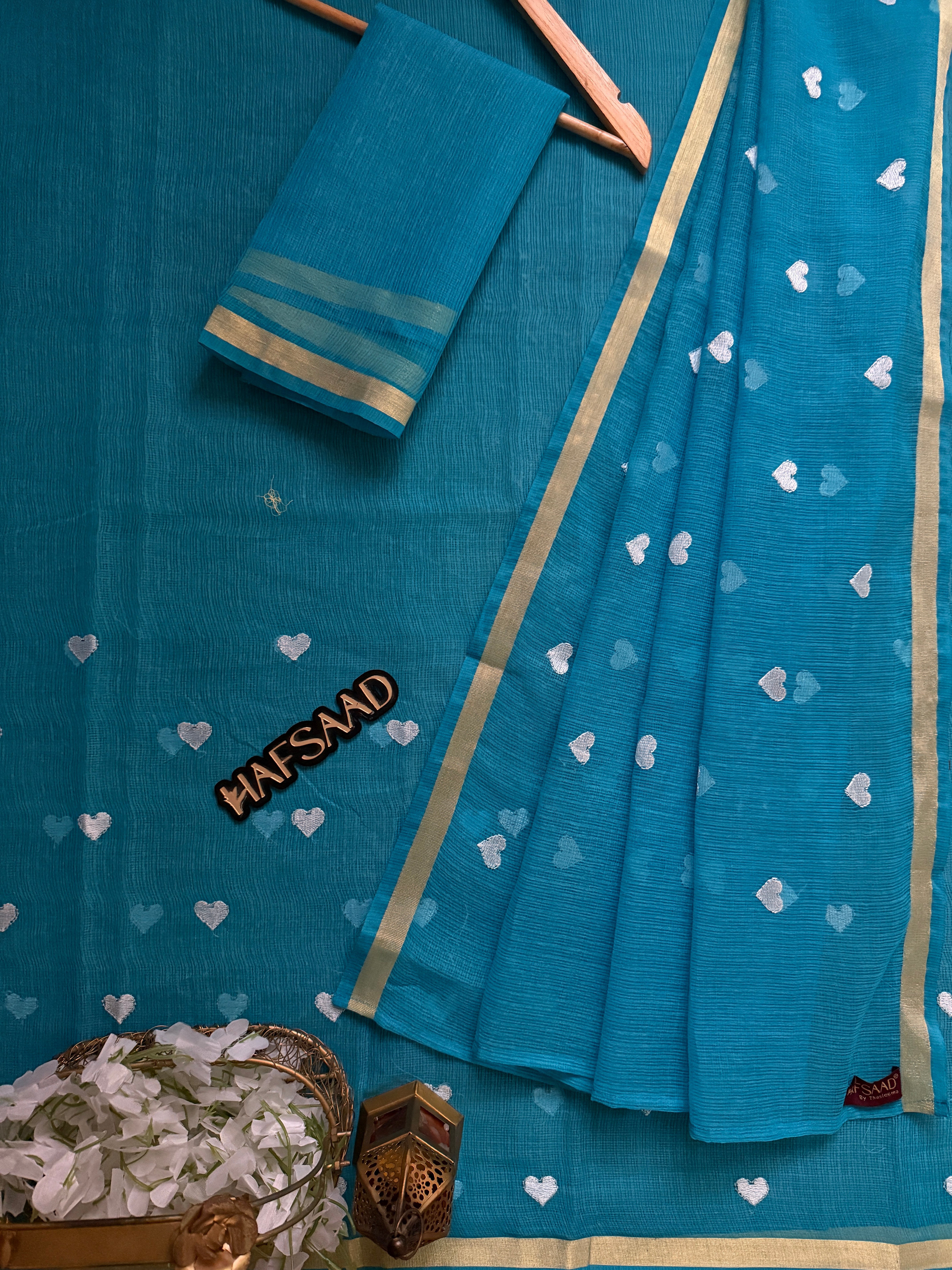 Amour - Pure Kota saree (Blue)