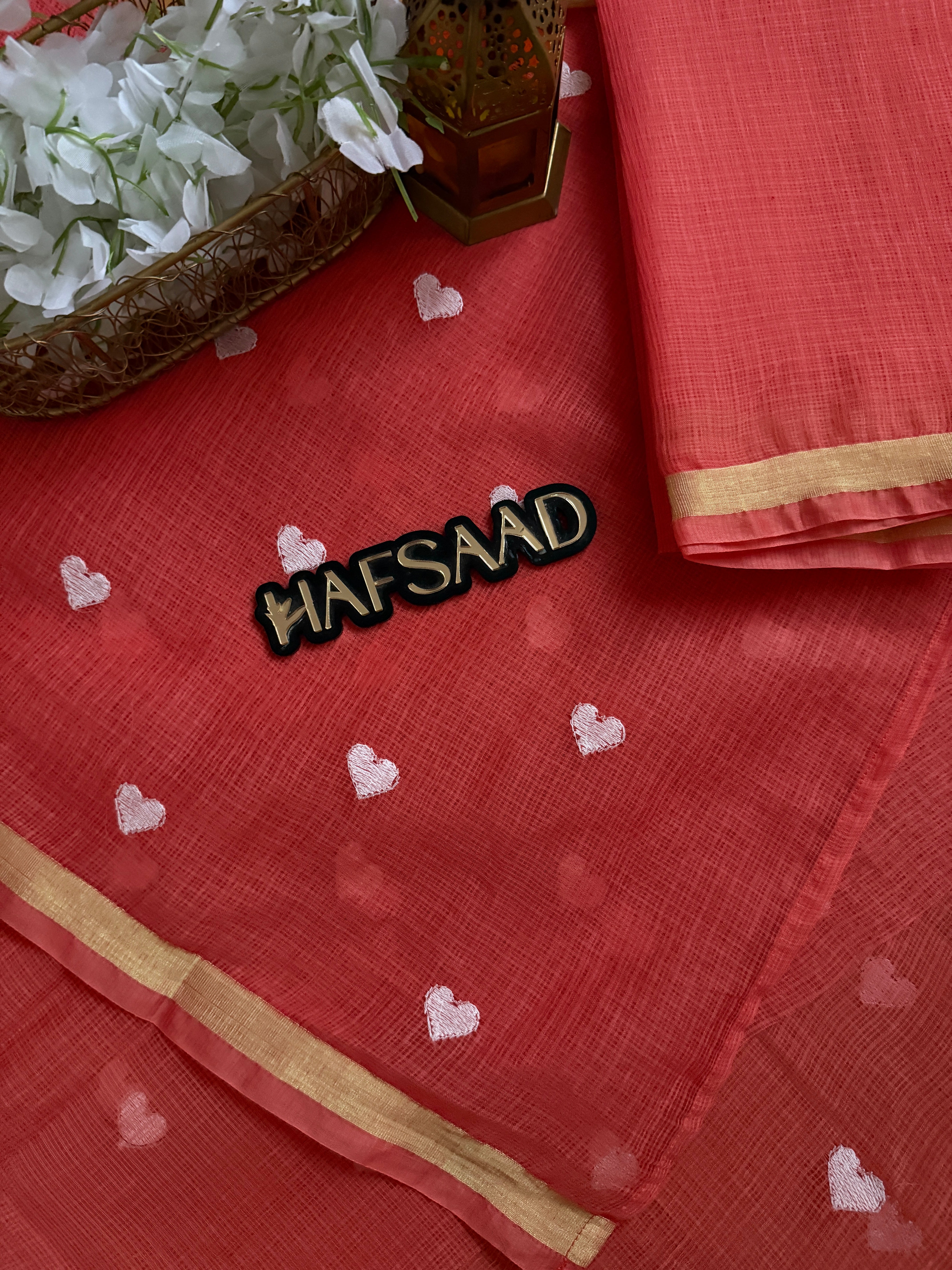 Amour - Pure Kota saree (Peach)
