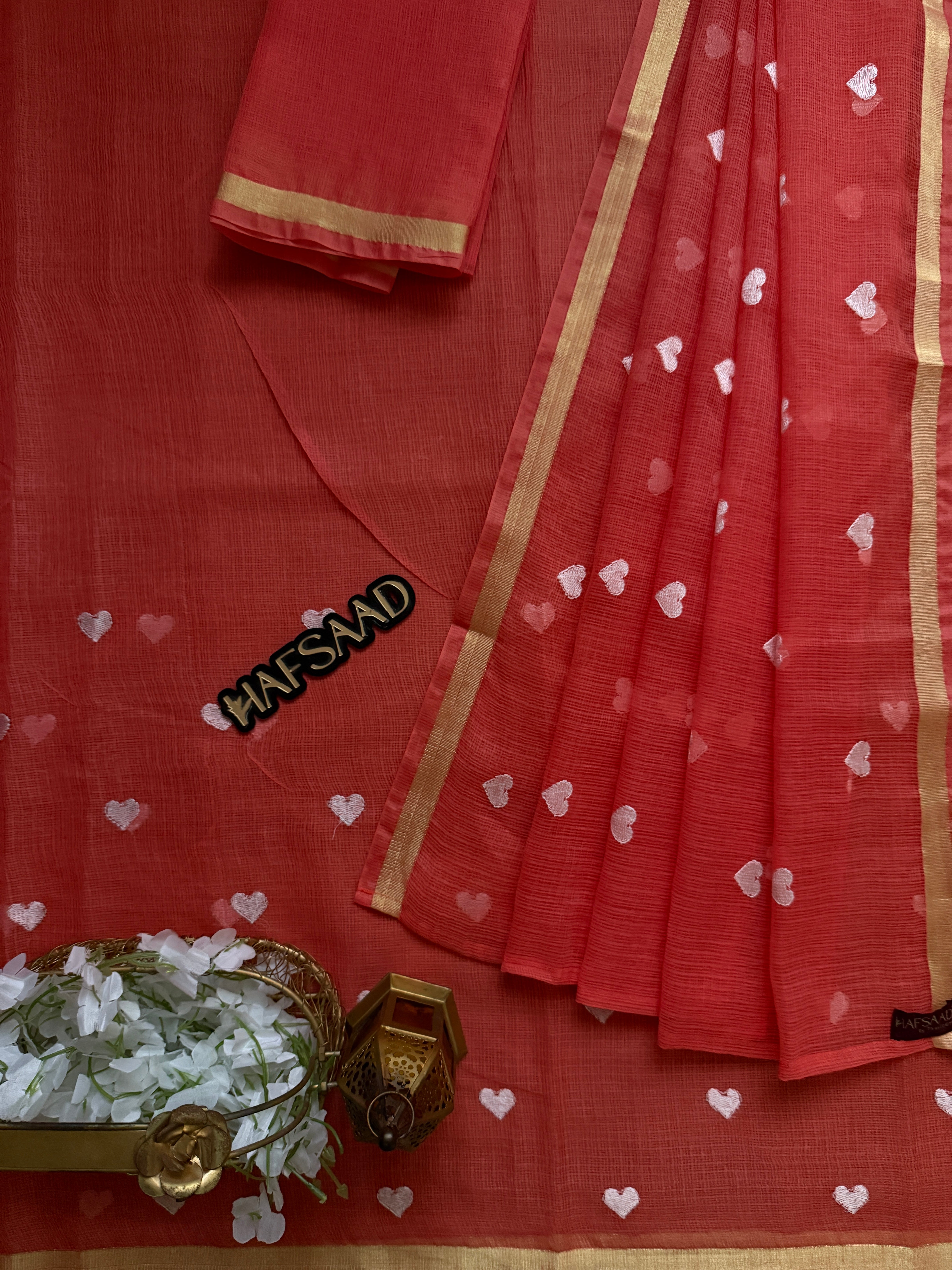 Amour - Pure Kota saree (Peach)