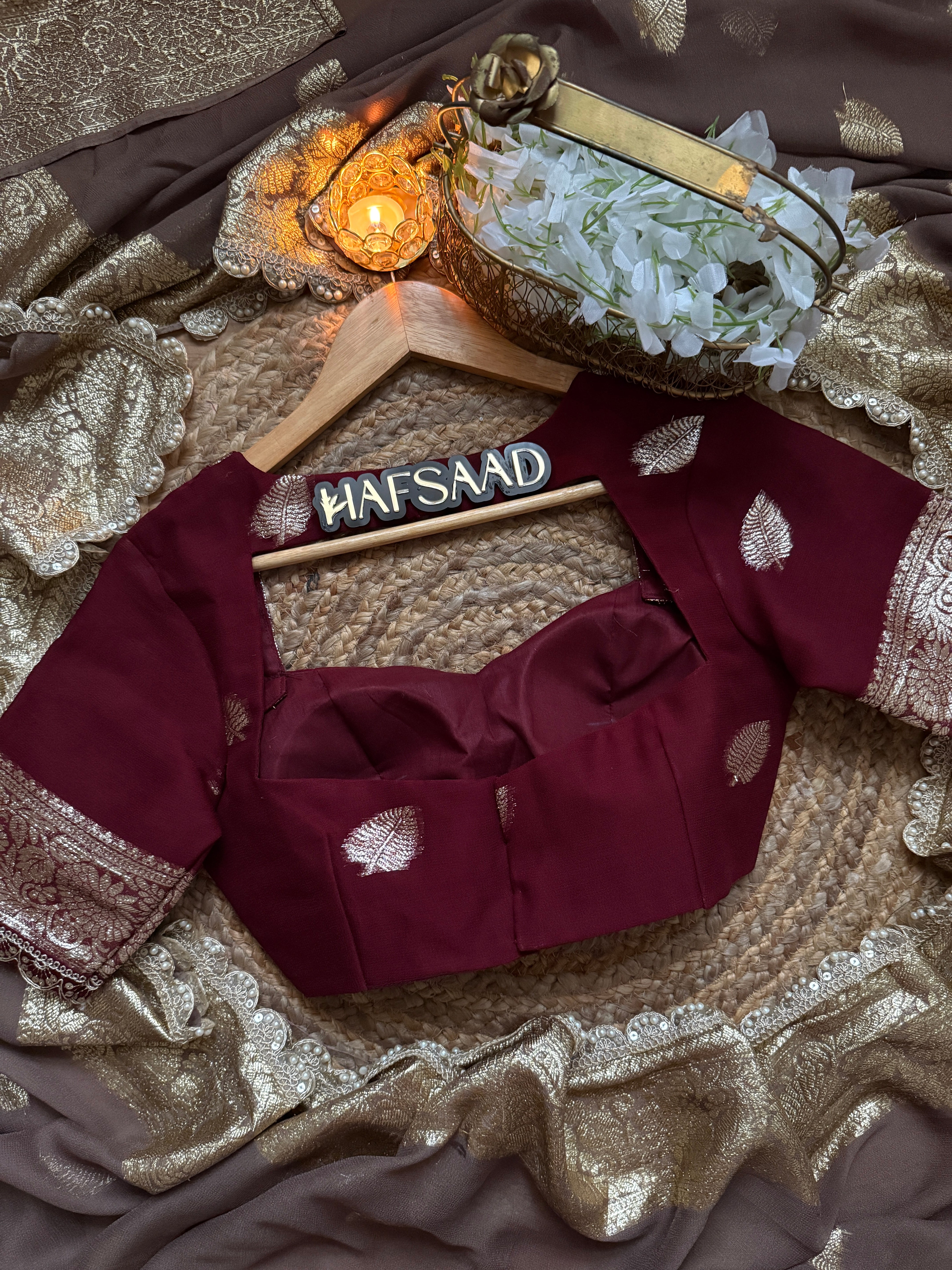 Nafeesa - Pure viscose saree (Dusty Grey)