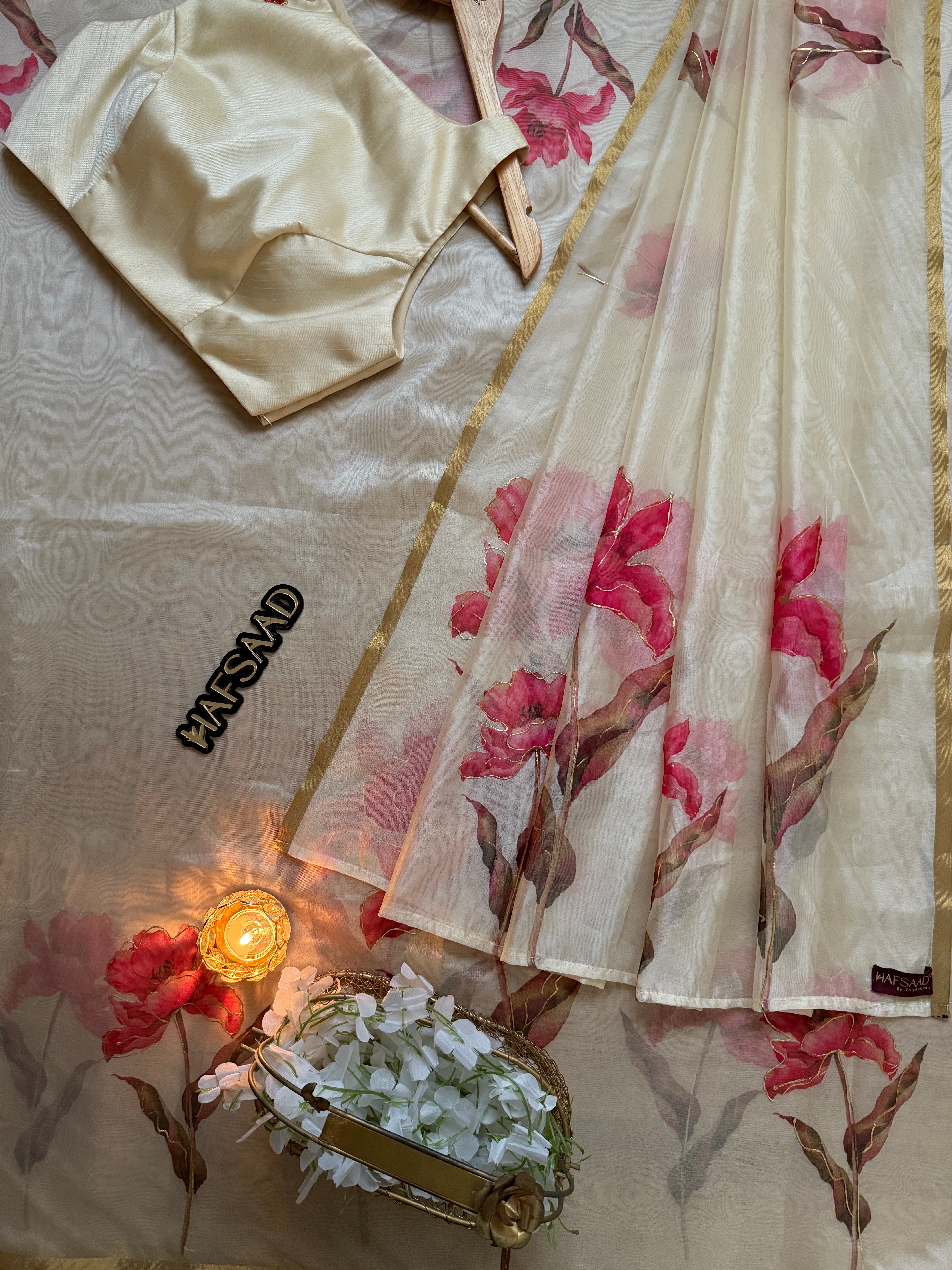 Petals - Designer handwork saree