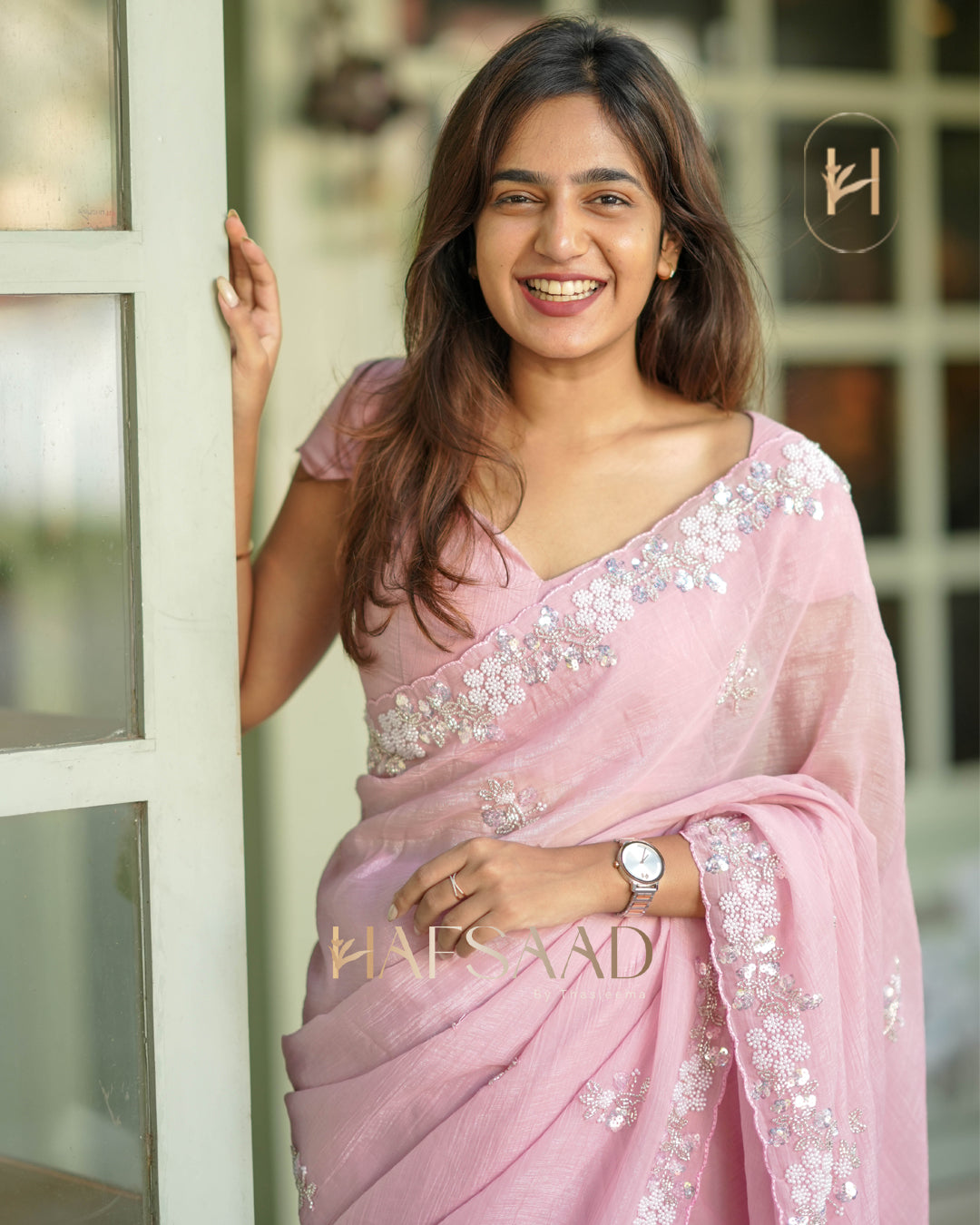 Shainaz - Chiffon silk saree