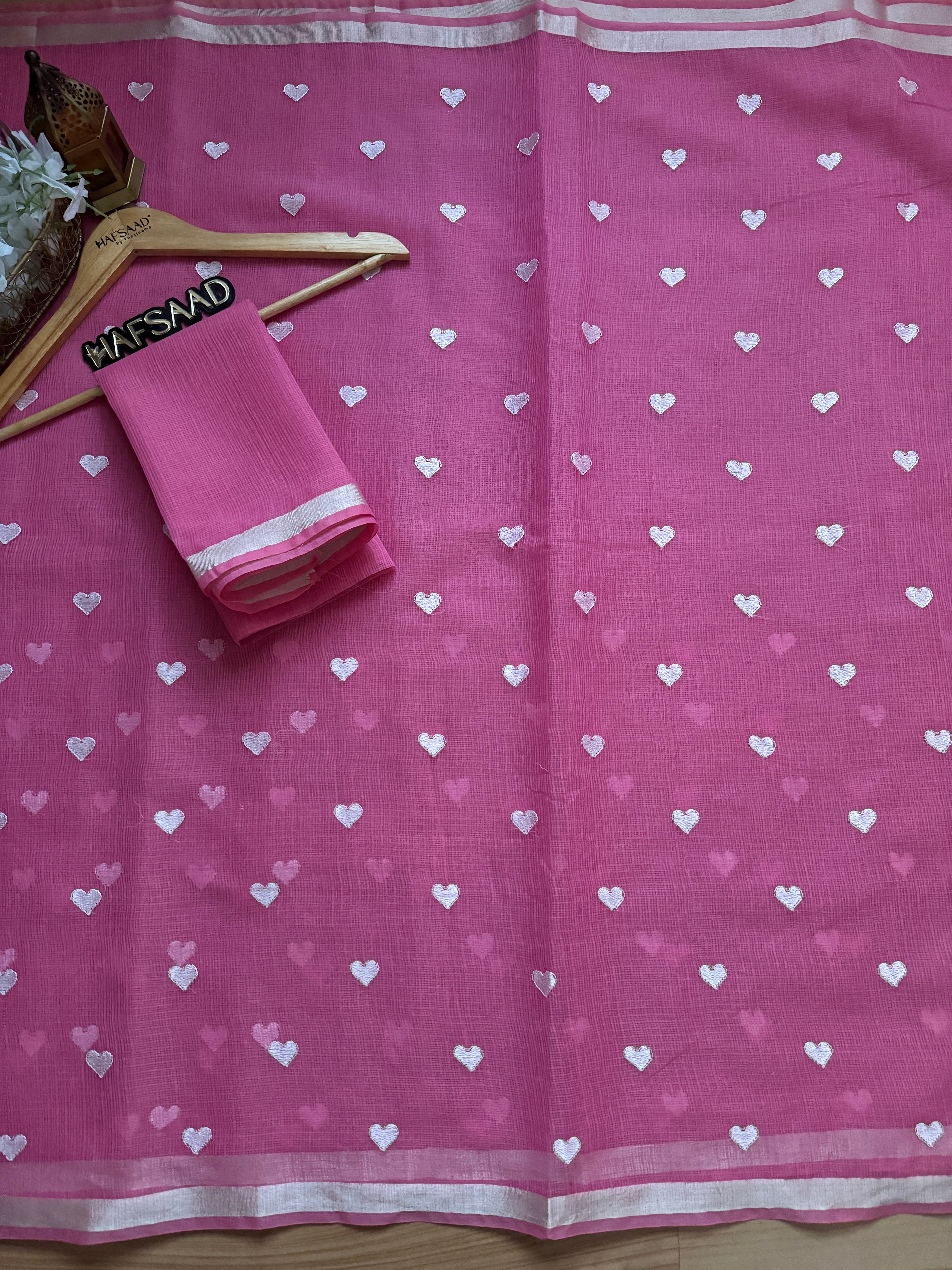 Amour - Pure Kota saree (Baby Pink)
