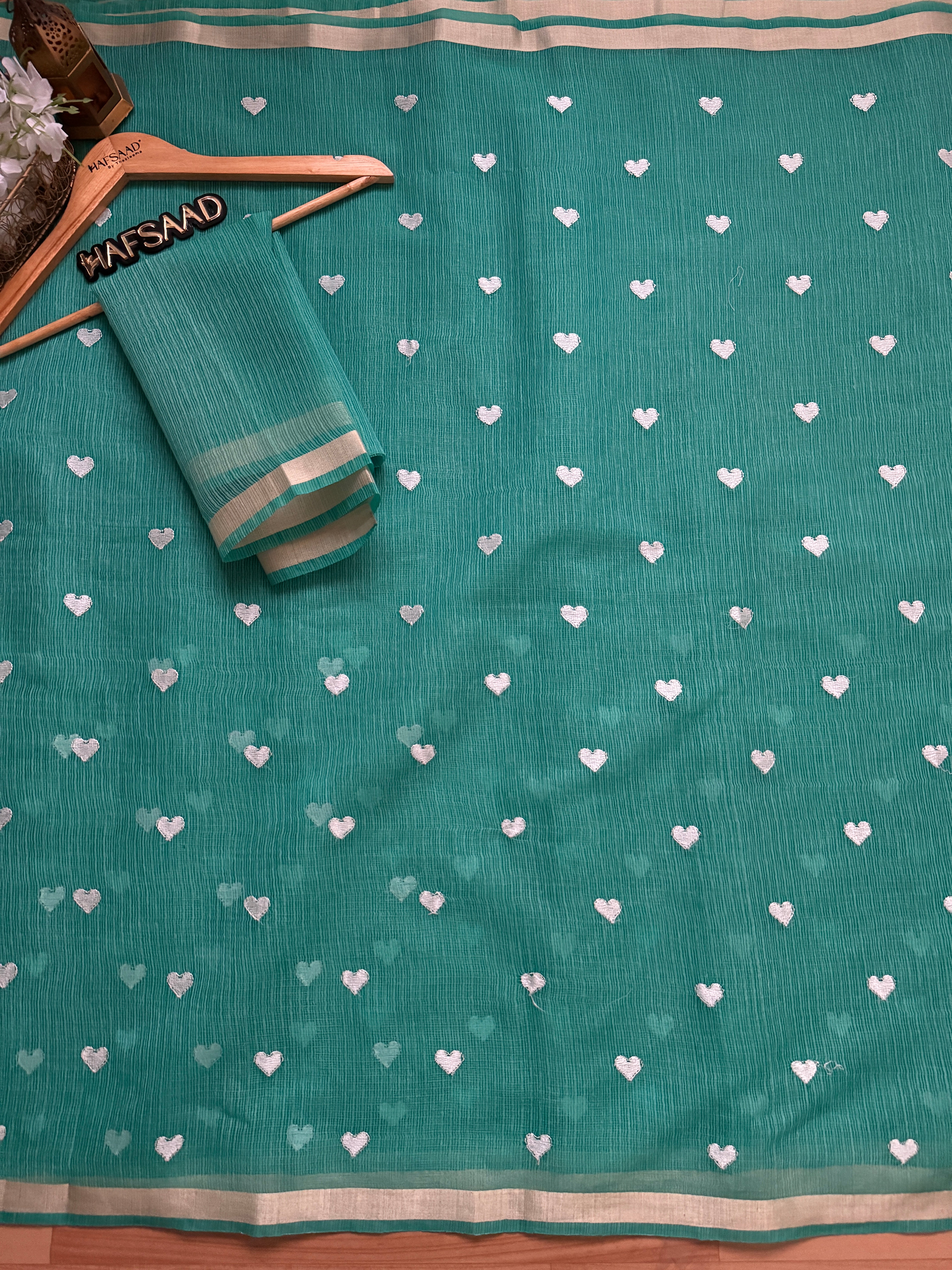 Amour - Pure Kota saree (Turquoise)