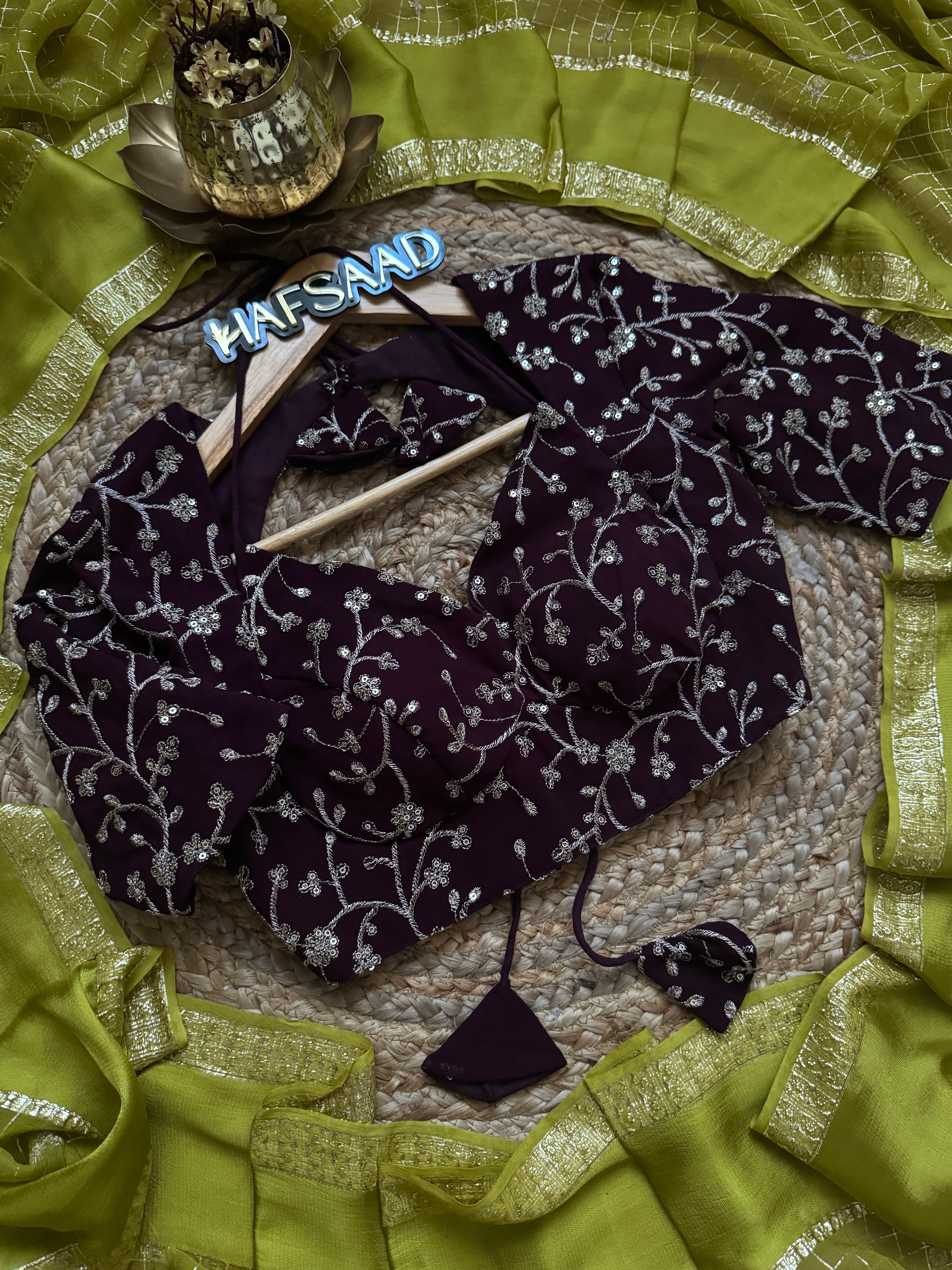 Mathu - Pure viscose saree (Parrot Green)