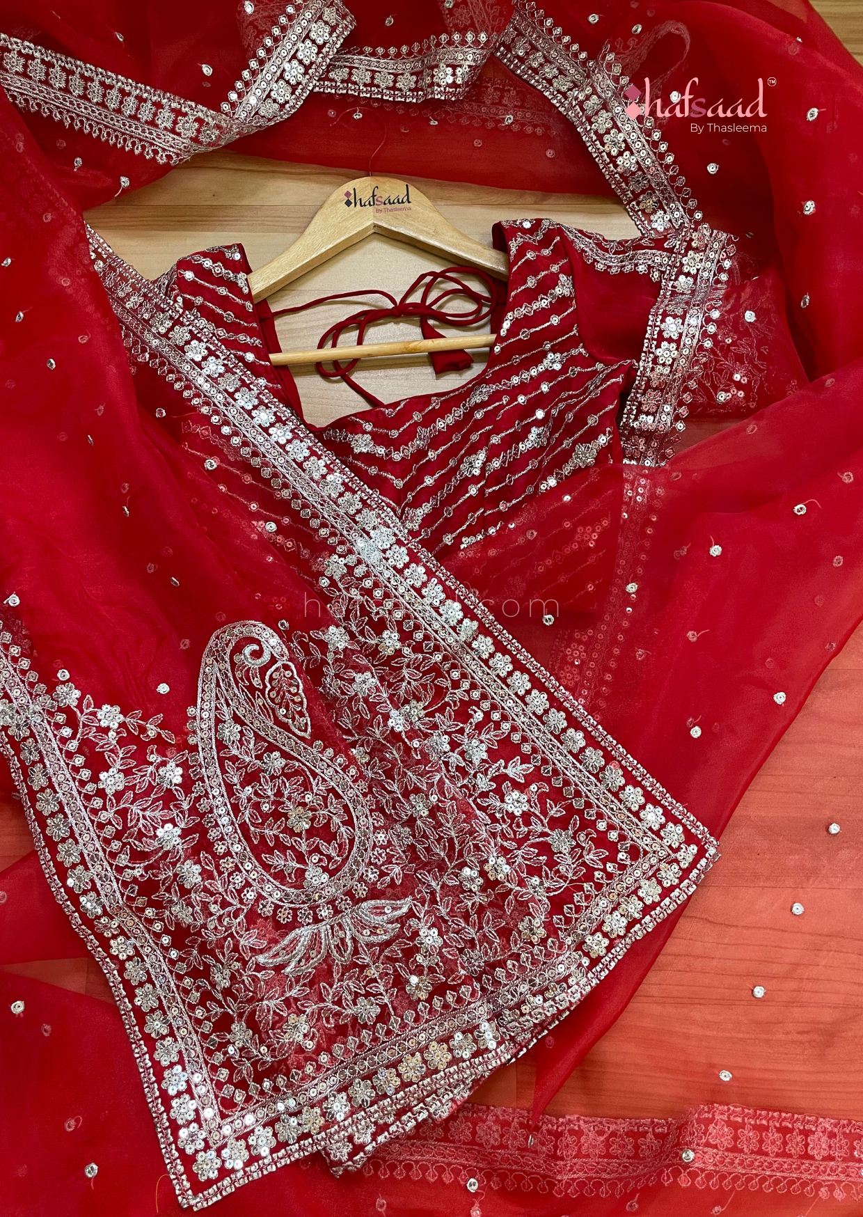 Mirchi- Designer organza saree