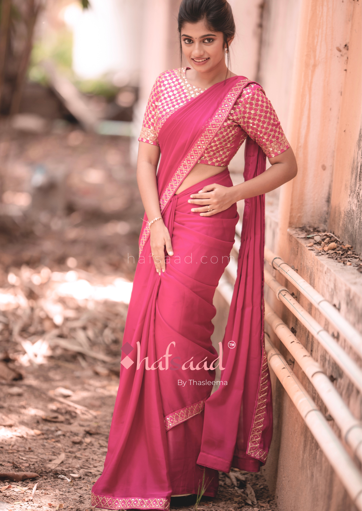 VJ Archana- Satin silk saree