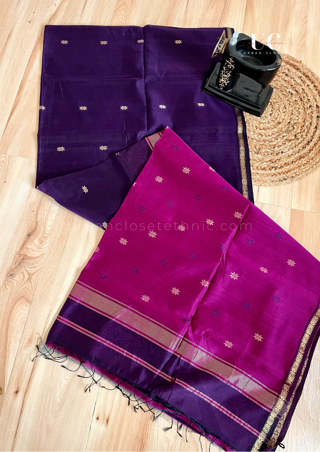 Khadhal- Maheshwari silk cotton saree