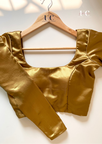 Silvy- Stitched Satin Blouses