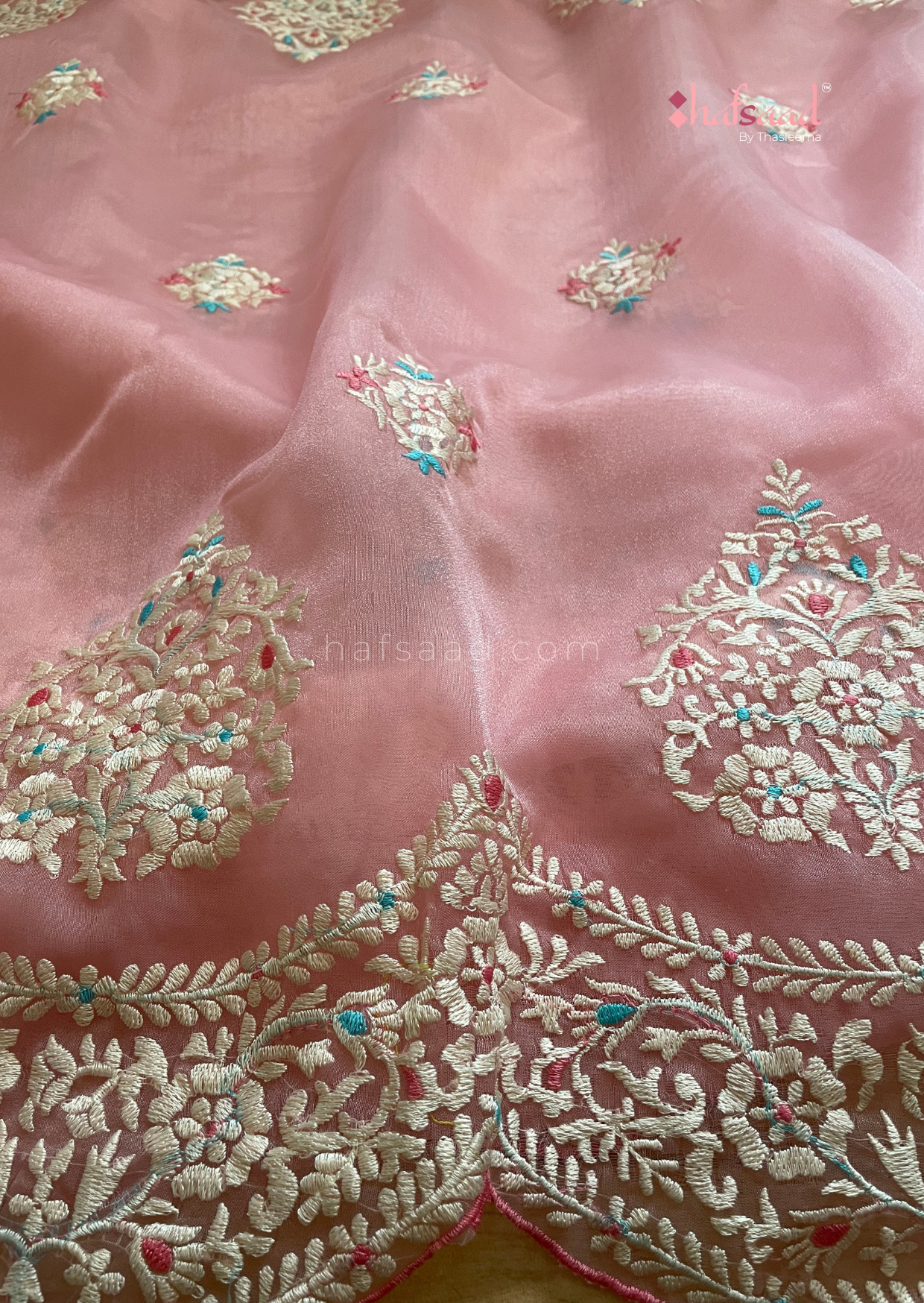 Mughal- Designer Organza saree