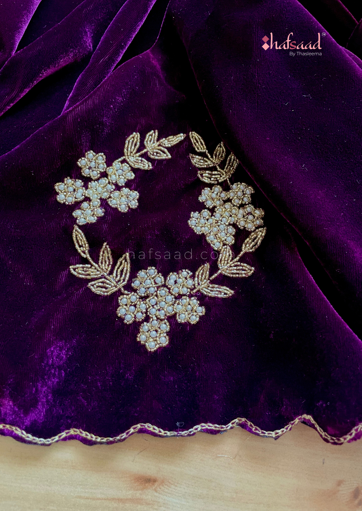 Raiza 3- Purple velvet saree