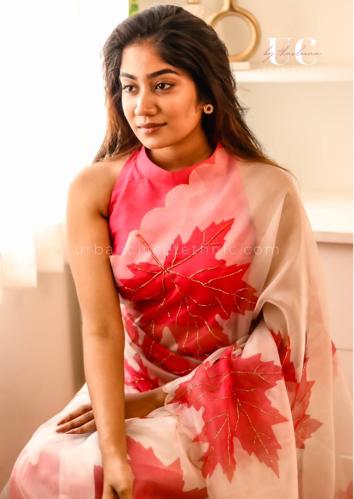 Maple Pink- Ready to wear saree