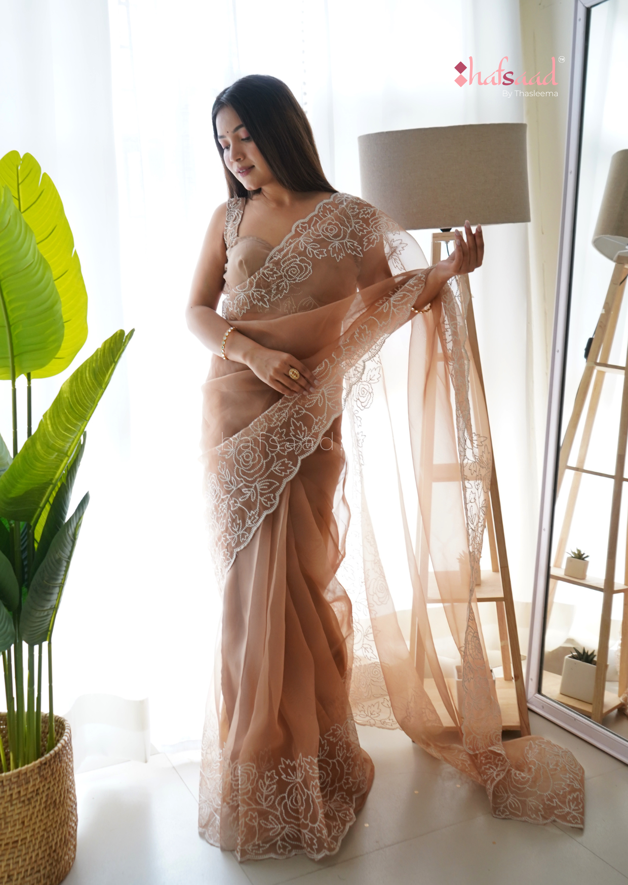 Isha Organza- Ready to wear (Earthly)(Prebooking)