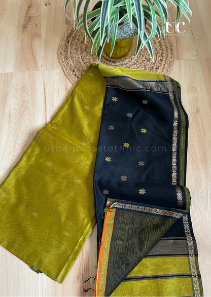 Khadhal- Maheshwari silk cotton saree