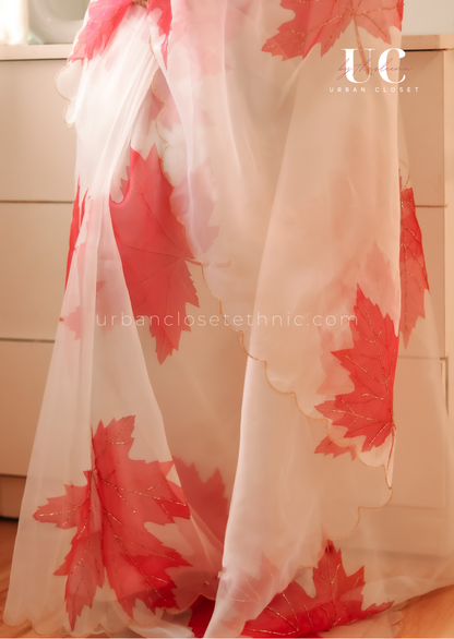 Maple Pink- Ready to wear saree
