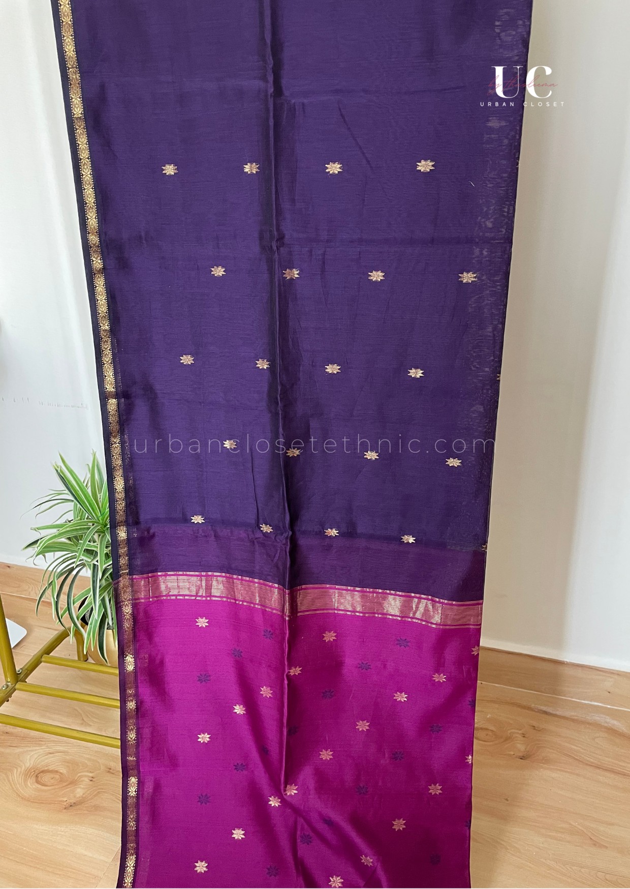 Khadhal- Maheshwari silk cotton saree