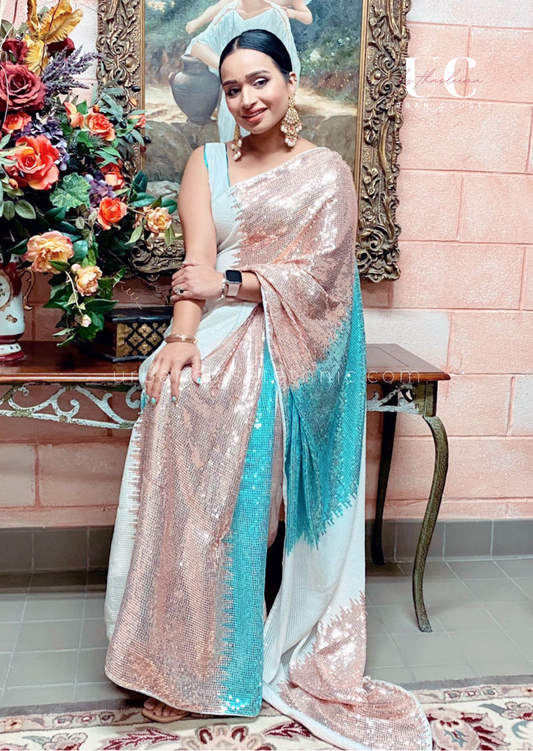 Tainted- Sequins saree