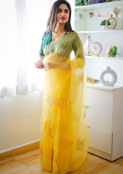 Renu- ready to wear organza saree