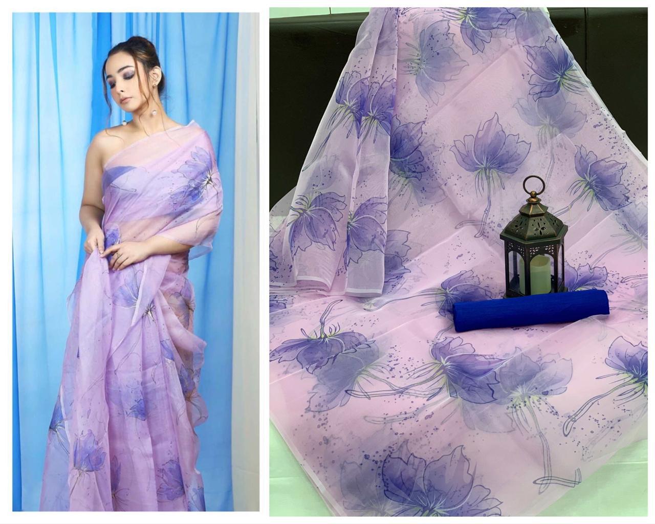 Paro Nair- Digital Organza saree