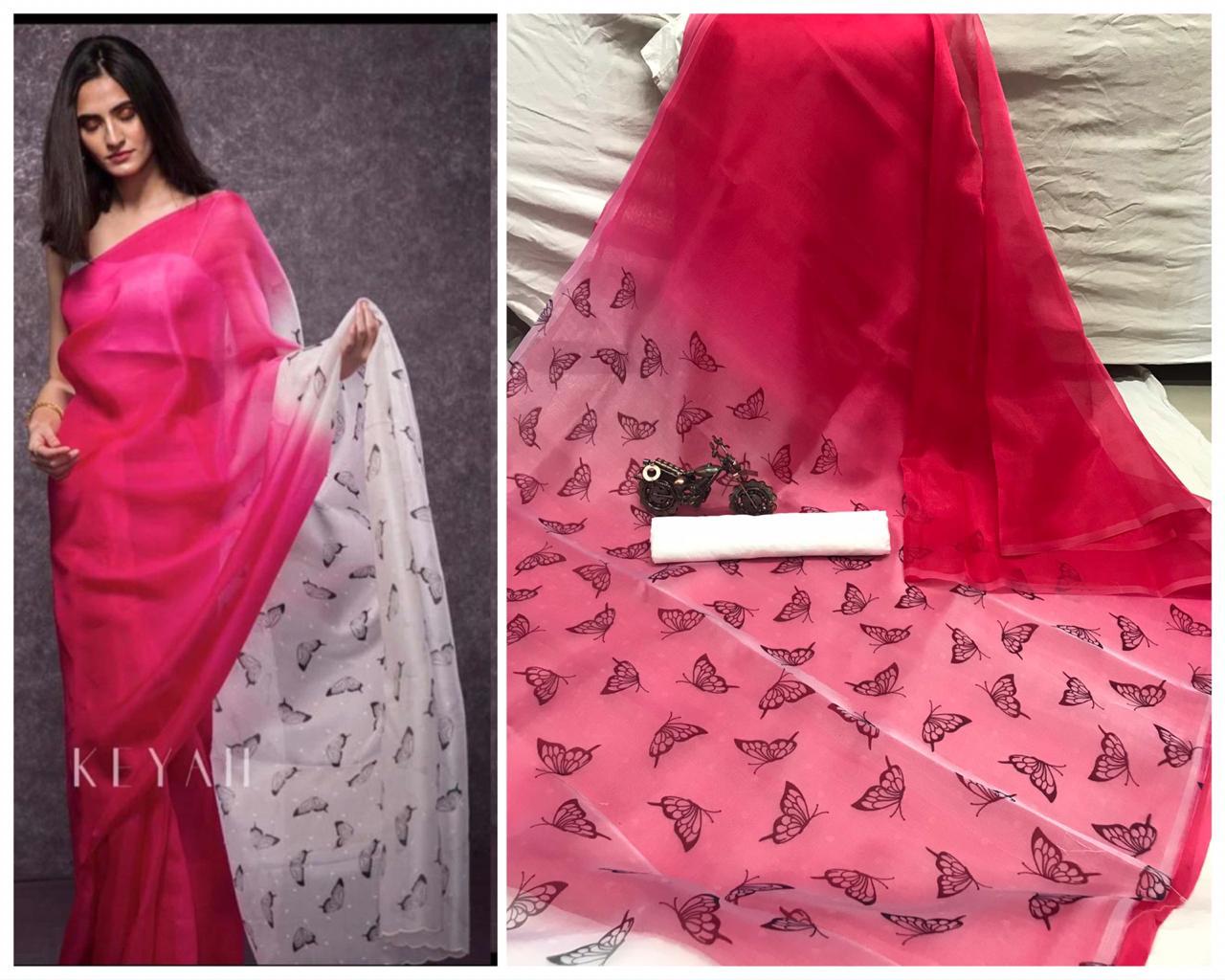 Paro Nair- Digital Organza saree