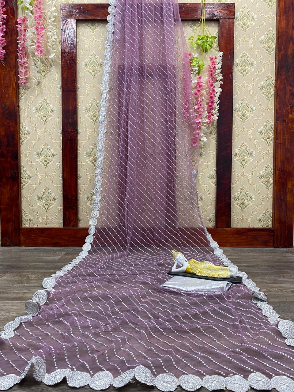 LILIAC- butterfly net saree