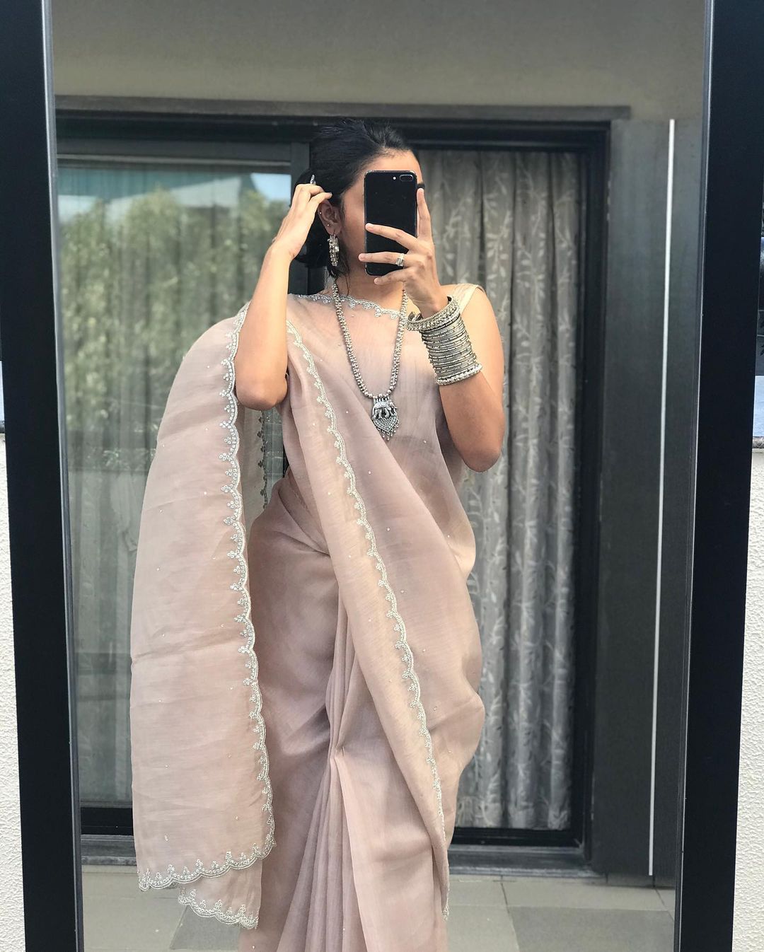 Mufi-Organza saree