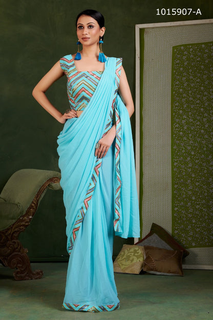 Nihmath-Ready to wear saree