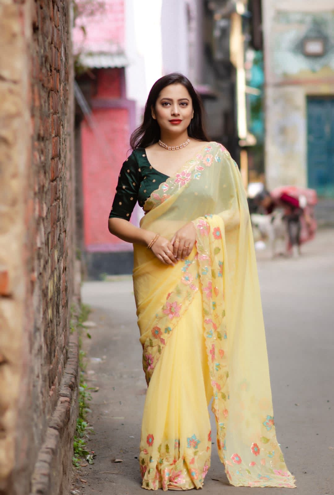 Sunflower-Bollywood saree